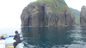 冠島北の先端